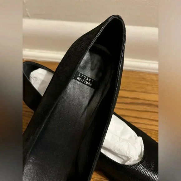 Stuart Weitzman Black Leather Heels - Picture 8 of 9